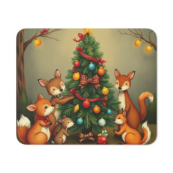 Tapis de Souris Noël Forêt...