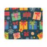 Tapis de Souris Noël Cadeaux Multicolores Design Graphique Moderne avec Flocons de Neige