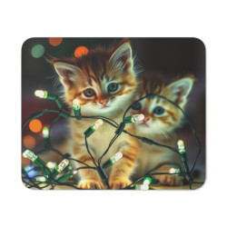 Tapis de Souris Noël Chaton...