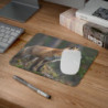 Tapis de Souris Renard Roux en Forêt  Illustration Photo Réaliste d’Animal Sauvage dans Nature Calme
