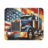 Tapis de Souris Camion Américain  Truck USA Patriote avec Drapeau Stars & Stripes  Design Puissant pour Bureau, Gamer ou Cadeau