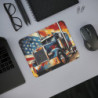Tapis de Souris Camion Américain  Truck USA Patriote avec Drapeau Stars & Stripes  Design Puissant pour Bureau, Gamer ou Cadeau