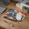 Tapis de Souris Camion Américain  Truck USA Patriote avec Drapeau Stars & Stripes  Design Puissant pour Bureau, Gamer ou Cadeau