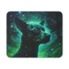 Tapis de Souris Chien Galactique Mystique  Forêt Enchantée & Lueurs Cosmiques