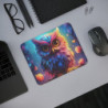 Tapis de Souris Chouette Magique Multicolore Hibou Féerique aux Yeux Géants