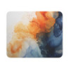 Tapis de Souris Abstrait Bleu et Orange Design Art Fluide Moderne Accessoire Bureau Gamer Élégant et Créatif