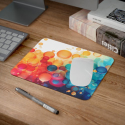 Tapis de Souris Bulles Abstraites  Design Multicolore Moderne Accessoire Gaming et Bureau