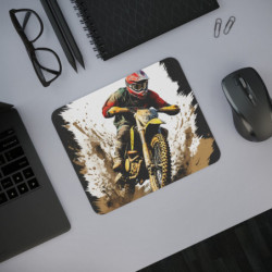 Tapis de Souris Motocross 22x18 cm – Motard Crossbike