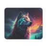 Tapis de souris 22x18 cm  Loup Majestueux dans un Paysage Fantastique