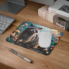 Tapis de souris 22x18 cm – Raton Laveur Forêt Enchantée – Illustration Fantastique RéalistE