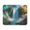 Tapis de souris 22x18 cm – Cascade Tropicale & Arc-en-Ciel