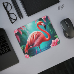 Tapis de souris 22x18 cm – Flamant Rose Tropical