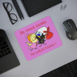 Tapis de souris 22x18 cm – Humour Cartoon Rétro – Calimero – Message Drôle