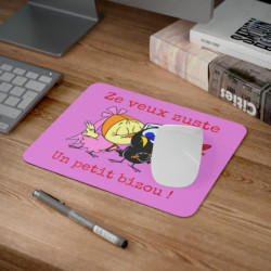 Tapis de souris 22x18 cm – Humour Cartoon Rétro – Calimero – Message Drôle