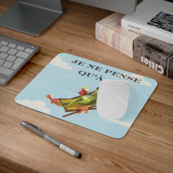 Tapis de souris humour vacances – Grenouille relax sur transat