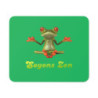Tapis de souris 22x18 cm – Grenouille Zen sur Fond Vert – « Soyons Zen »