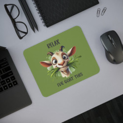 Tapis de souris 22x18 cm – Chèvre Mignonne & Jeu de Mots « Relax, I've Goat This » –