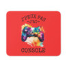 Tapis de souris 22x18 cm – « J’Peux Pas J’ai Console » – Manette Multicolore