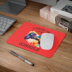 Tapis de souris 22x18 cm – « J’Peux Pas J’ai Console » – Manette Multicolore