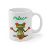 Mug Grenouille Zen Personnalisable Prénom  Tasse Drôle Yoga 11oz