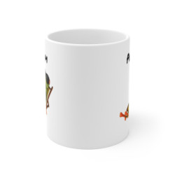 Mug Grenouille Relax – Personnalisable avec Prénom – Cadeau Fun Été & Humour
