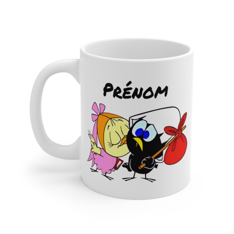 Mug Calimero Bisou Tendre – Personnalisé avec Prénom