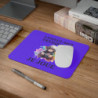 Tapis de souris 22x18 cm – Singe Gamer Stylé « Laissez-Moi Tranquille Je Joue » – Fond Violet