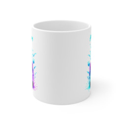Mug Panda Splash Néon – Personnalisable avec Prénom – Design Kawaii Fluorescent