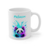 Mug Panda Splash Néon – Personnalisable avec Prénom – Design Kawaii Fluorescent