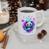 Mug Panda Fluo Kawaii – Design Fleur & Bulles – Cadeau Coloré Enfant