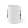 Mug Panda Néon – Design Arc-en-Ciel Fleurs – Style Kawaii Artistique