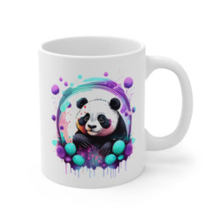 Mug Panda Street-Art – Design Fluo Pop – Cadeau Artistique Moderne