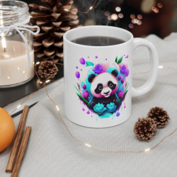 Mug Panda Fleurs – Kawaii Joyeux – Design Coloré & Mignon