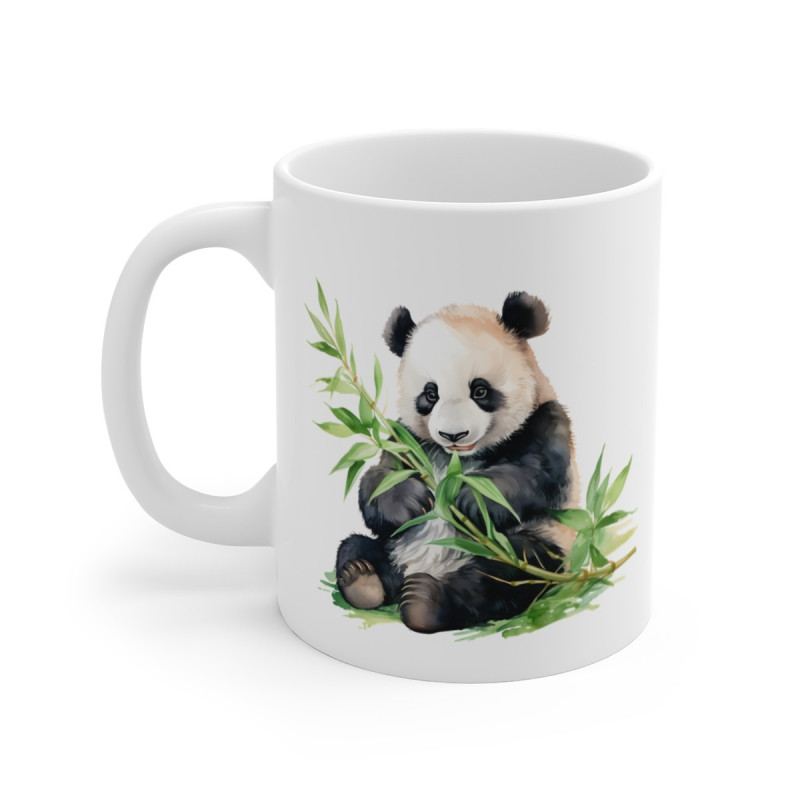 Mug Panda Assis Aquarelle – Design Doux & Nature – Illustration Tendre