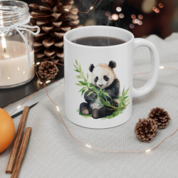 Mug Panda Assis Aquarelle – Design Doux & Nature – Illustration Tendre