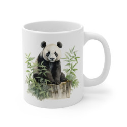 Mug Panda Nature – Aquarelle Botanique – Design Illustration Animalière