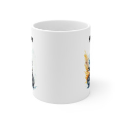 Mug Moto Aquarelle – Design Sportif Dynamique – Personnalisable avec Prénom