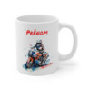 Mug Personnalisé Motard Racing – Moto Sport Bleu Rouge avec Prénom – Cadeau Unique Passion Moto