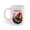 Mug Personnalisé Motocross – Pilote Moto Tout-Terrain en Forêt en Flammes – Cadeau Unique avec Prénom