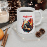 Mug Personnalisé Motocross – Pilote Moto Tout-Terrain en Forêt en Flammes – Cadeau Unique avec Prénom