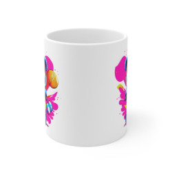 Mug Panda à Moto – Design Cartoon Kawaii – Casque Rouge et Décor Pop – Univers Enfant & Fun