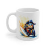 Mug Moto Sport – Design Motard Rapide – Explosion de Couleurs en Aquarelle Moderne
