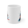 Mug Moto GP – Motard Racing en Action – Design Aquarelle Rouge & Bleu Dynamique