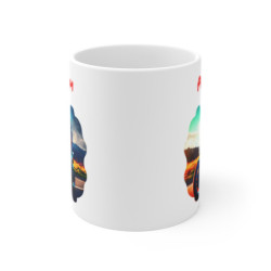 Mug Moto Personnalisable – Motard Sportif sur Route de Montagne – Ajoutez un Prénom