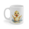 Mug Canard Bain – Bébé Caneton dans une Flaque – Design Aquarelle Mignon et Rafraîchissant