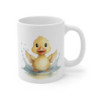 Mug Canard Bain – Bébé Caneton dans une Flaque – Design Aquarelle Mignon et Rafraîchissant