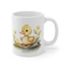Mug Caneton Forêt – “Petit Canard sur Souche” – Illustration Nature Aquarelle Douce et Champêtre