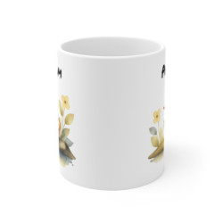 Mug Caneton Poétique – “Prénom Personnalisé” – Illustration Douce et Fleurie