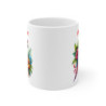 Mug Perroquet Tropical – “Prénom Personnalisé” – Oiseau Exotique & Fleurs Colorées