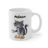 Mug Chat Fatigué Personnalisé – “Trop Tôt Pour Parler” – Design Humour Matin & Café